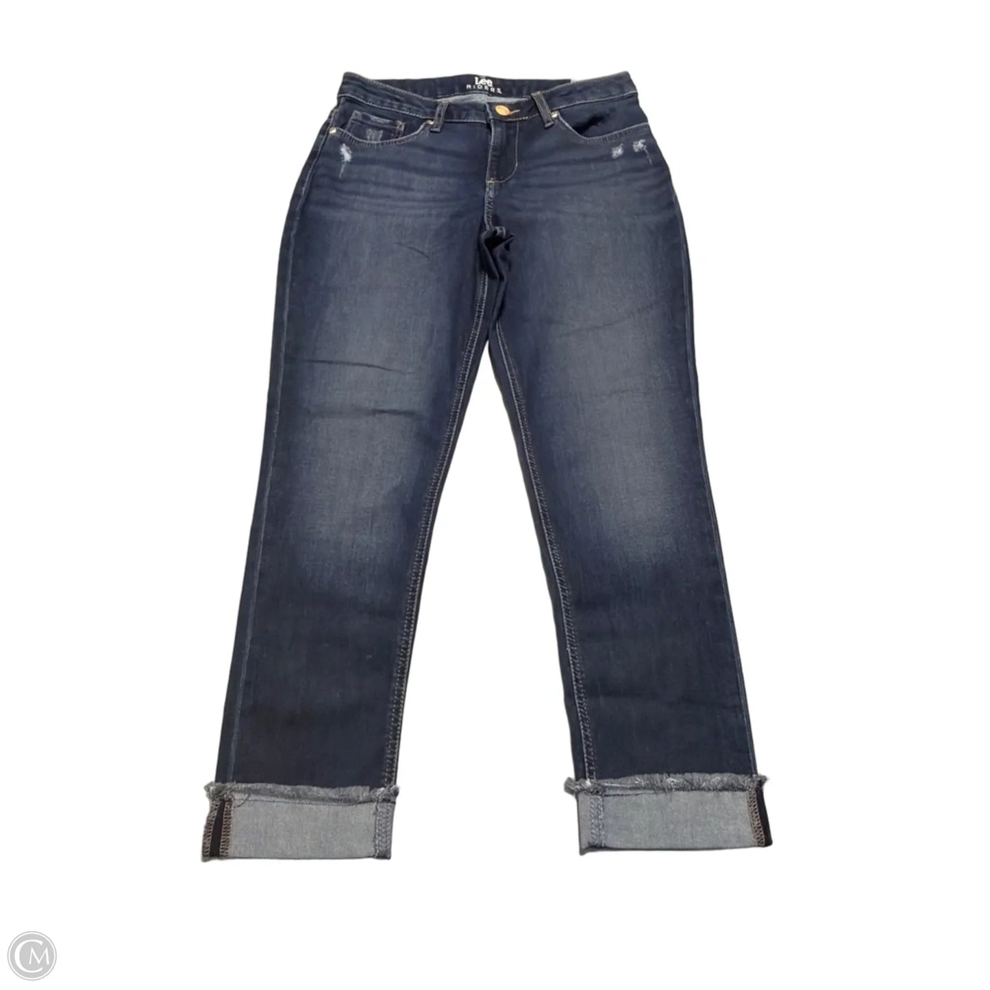 Jeans Straight By Lee In Blue, Size: 8
