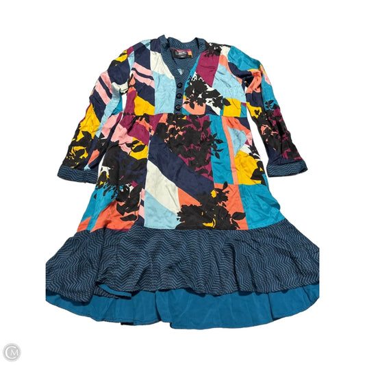 Dress Casual Midi By Anthropologie In Blue, Size: S