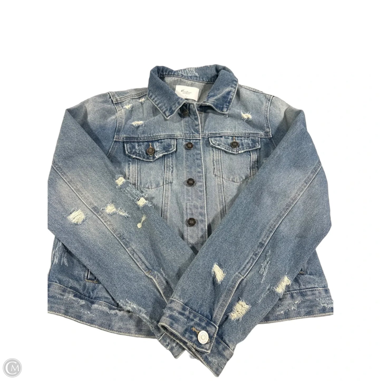 Jacket Denim By Kancan In Blue, Size: L