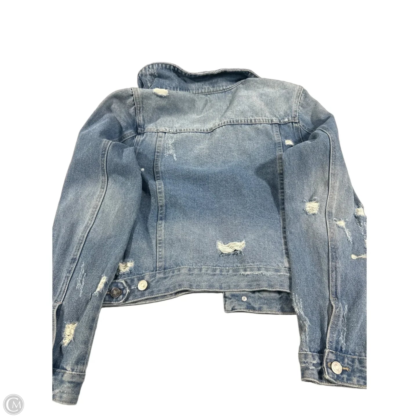 Jacket Denim By Kancan In Blue, Size: L