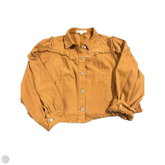 Jacket Denim By Cmc In Orange, Size: L