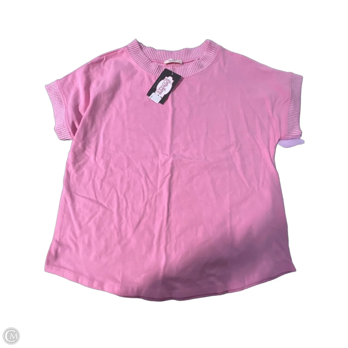 Top Short Sleeve By Les Amis In Pink, Size: M