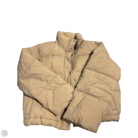 Coat Puffer & Quilted By Old Navy In Beige, Size: M