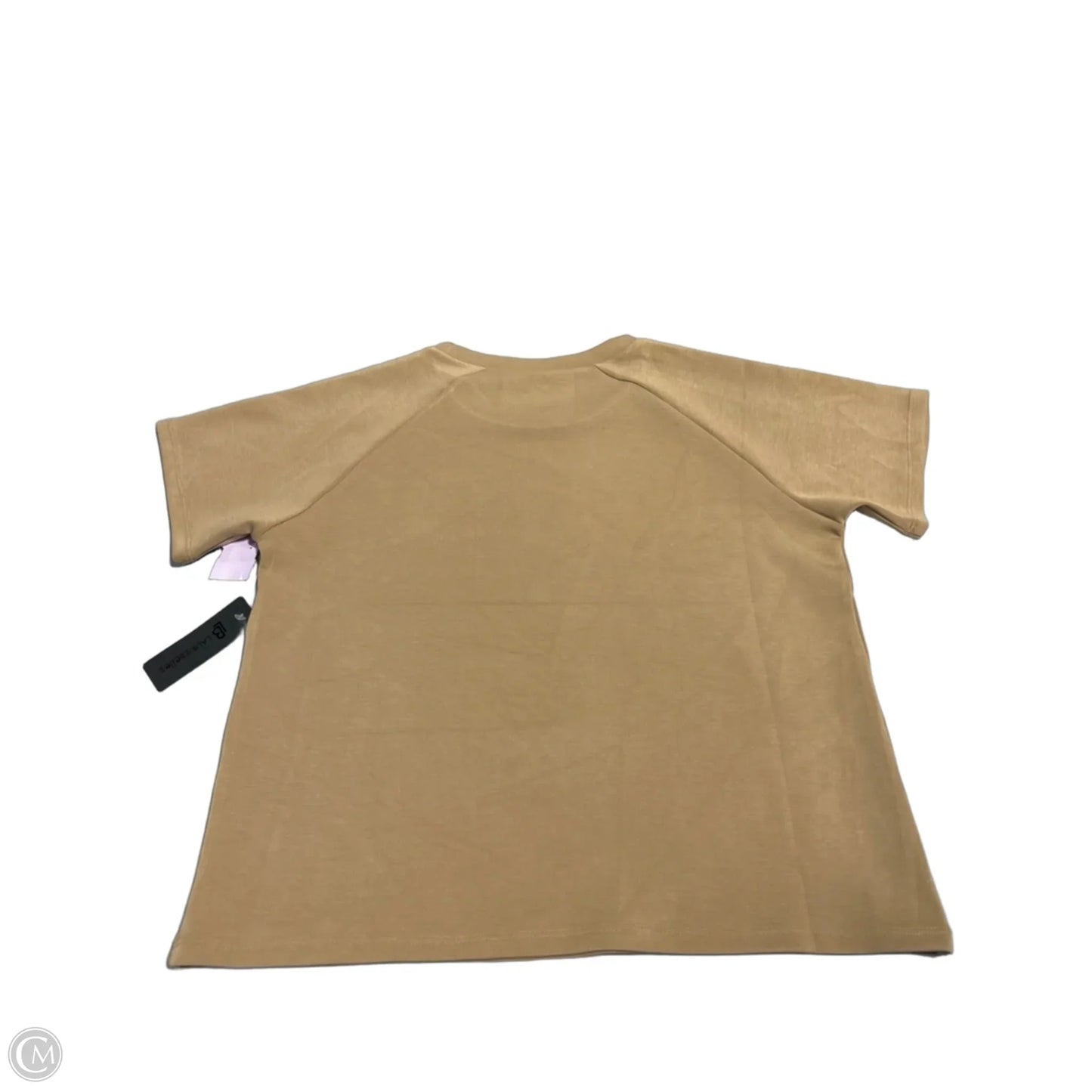 Top Short Sleeve By Cmc In Beige, Size: M