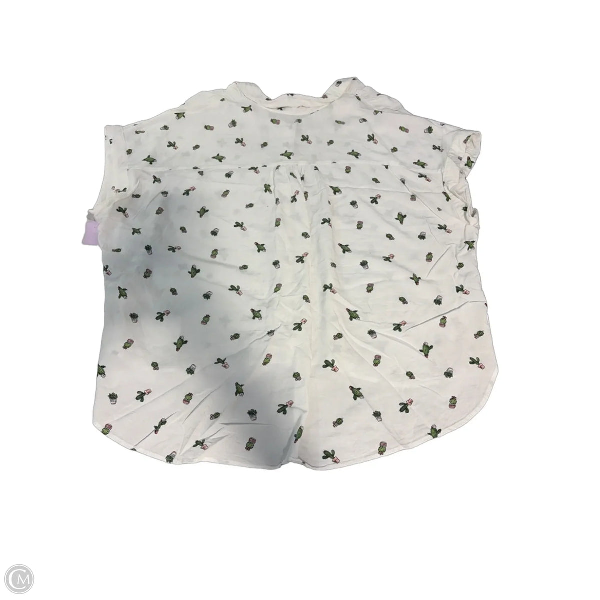 Top Short Sleeve By Lee In White, Size: 2x