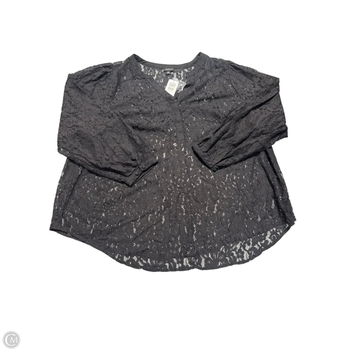 Top Long Sleeve By Torrid In Black, Size: 3x
