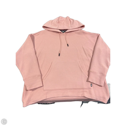 Sweatshirt Hoodie By Dkny In Pink, Size: S