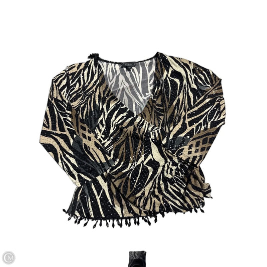 Top Long Sleeve By Dressbarn In Animal Print, Size: L