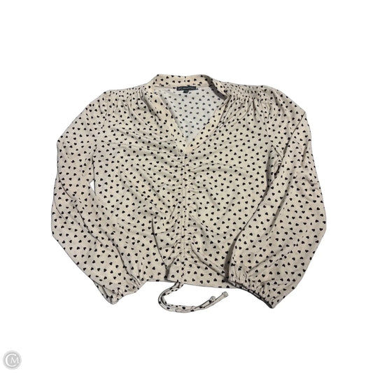 Top Long Sleeve By Adrianna Papell In Beige, Size: L