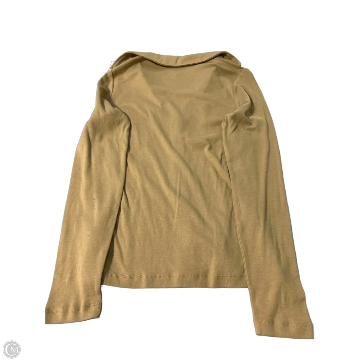 Top Long Sleeve By Gap In Beige, Size: S