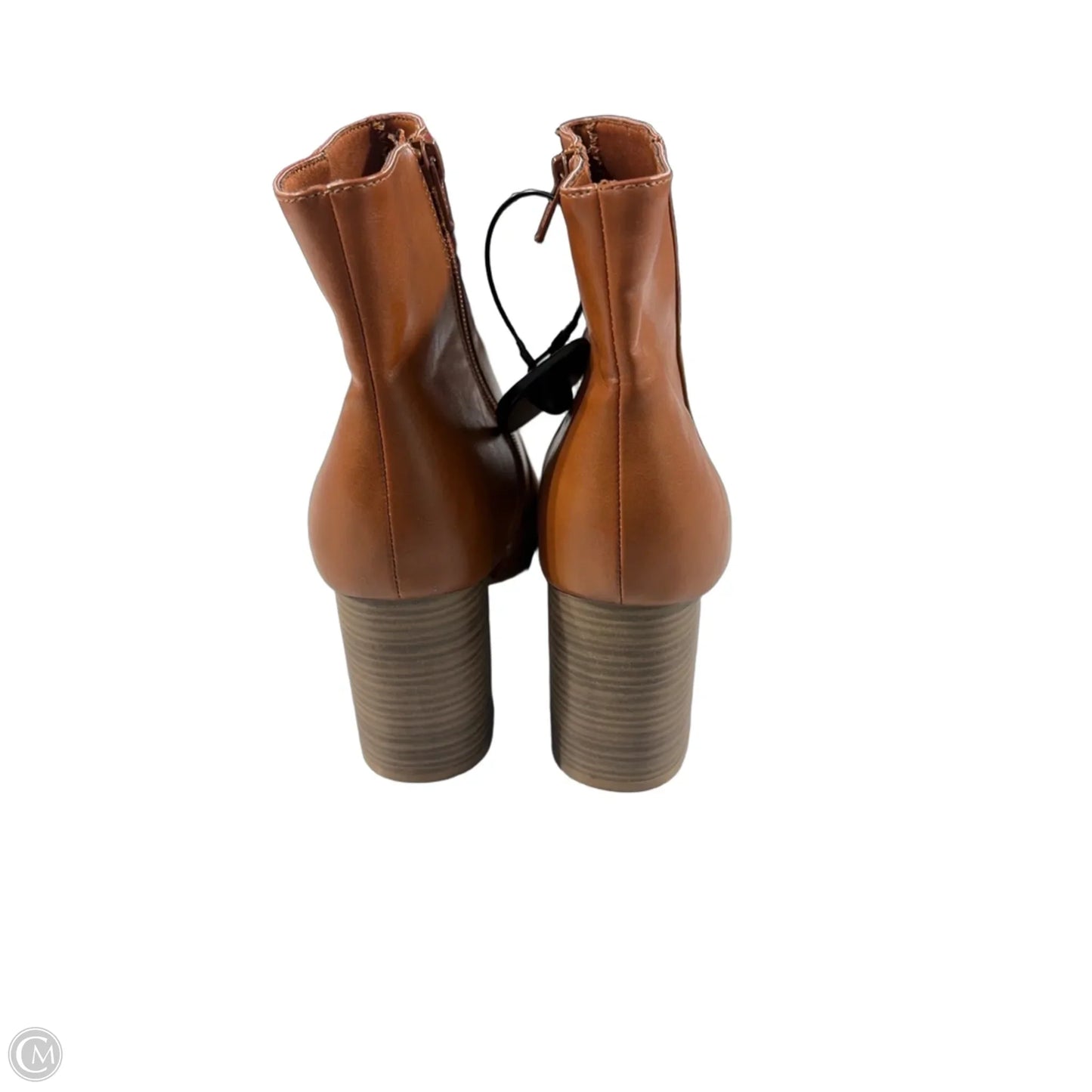 Boots Ankle Heels By Old Navy In Brown, Size: 10
