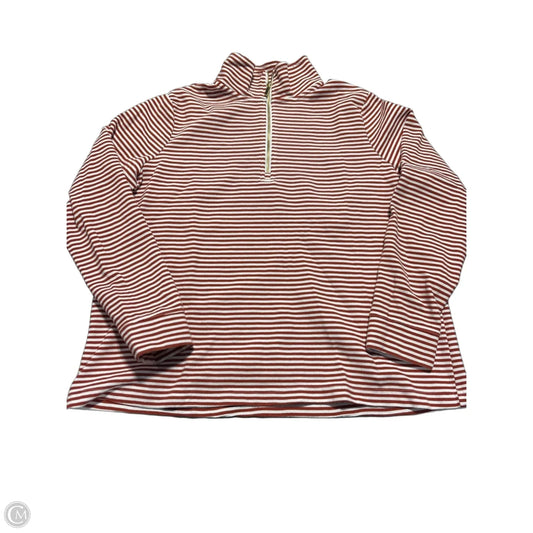 Top Long Sleeve By Croft And Barrow In Striped Pattern, Size: Xxl