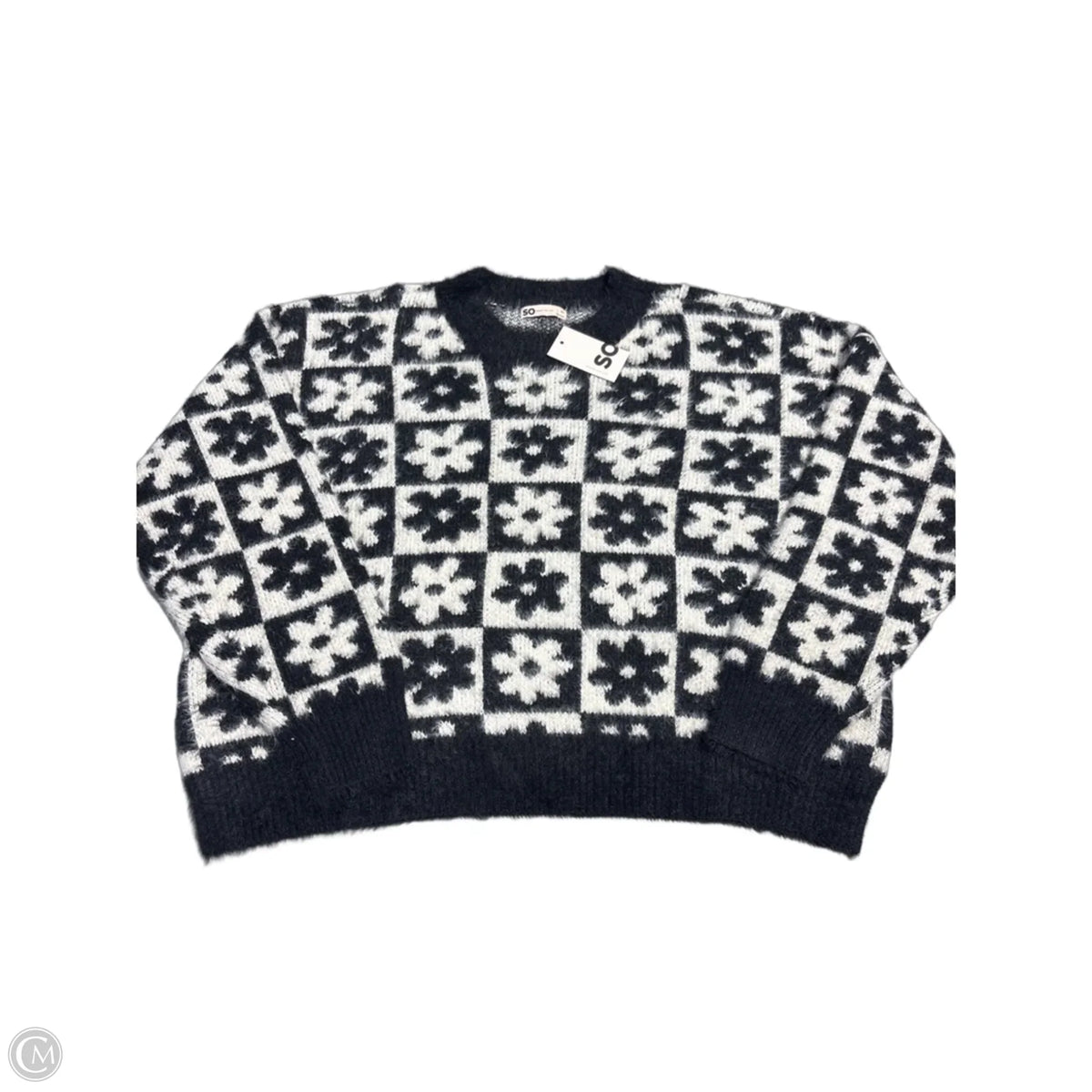 Sweater By So In Black & White, Size: 2x
