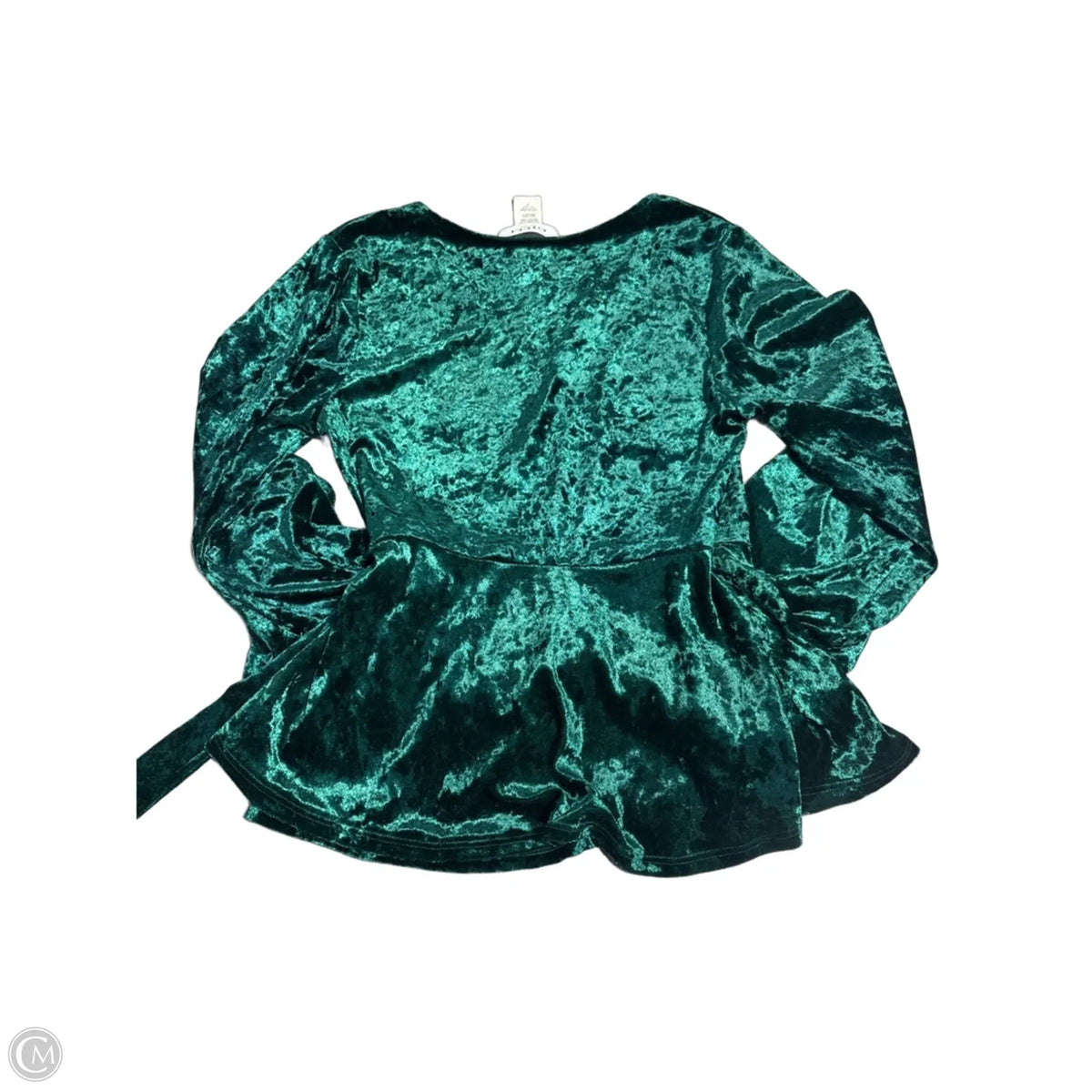 Top Long Sleeve By Gilli In Green, Size: S