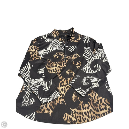 Top Long Sleeve By Chicos In Animal Print, Size: 4x