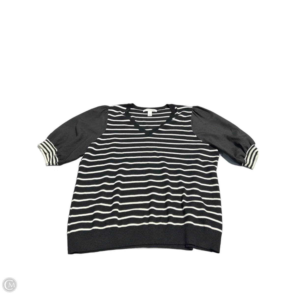 Top Long Sleeve By Emaline In Black, Size: 1x