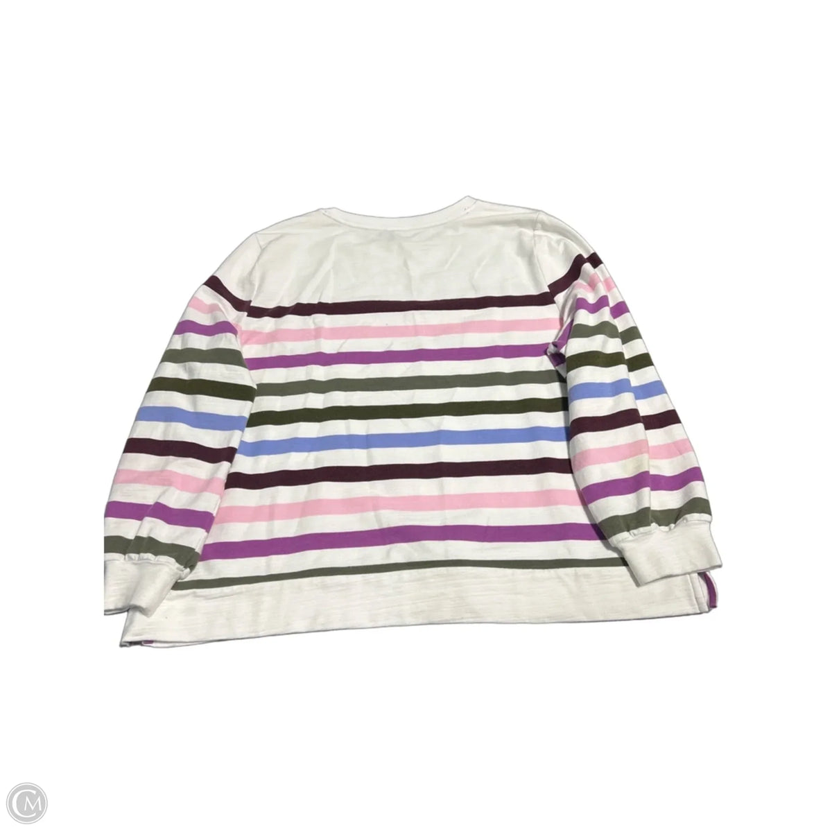 Top Long Sleeve By Talbots In Striped Pattern, Size: Xl