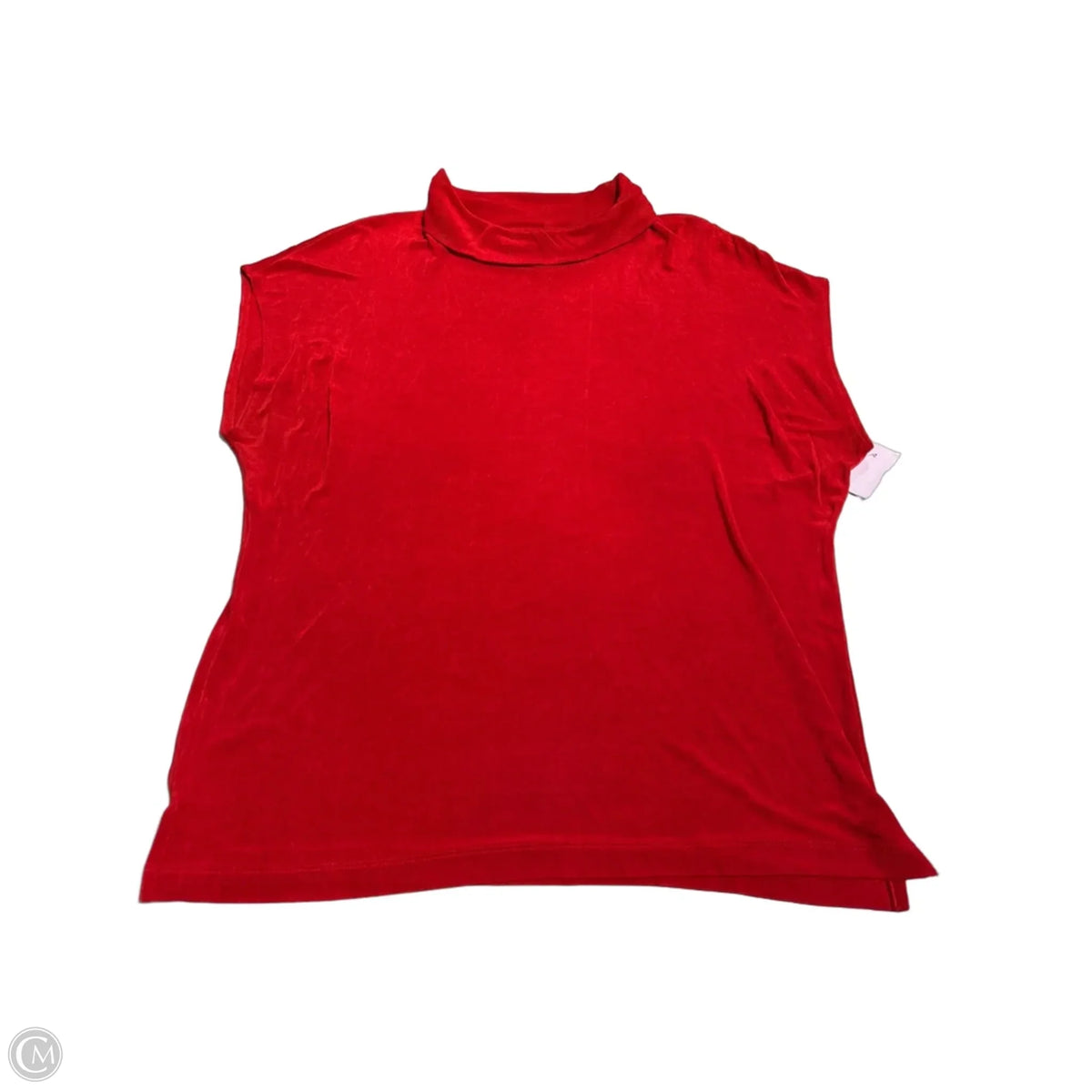 Top Short Sleeve By Chicos In Red, Size: 3x