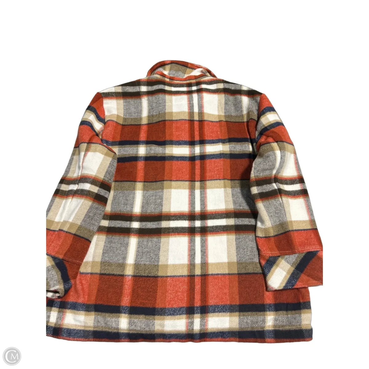 Jacket Fleece By Kensie In Plaid Pattern, Size: M