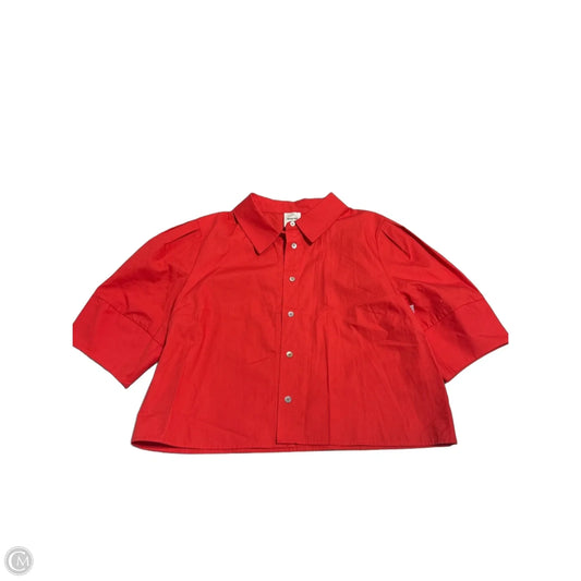Top Short Sleeve By Maeve In Red, Size: S