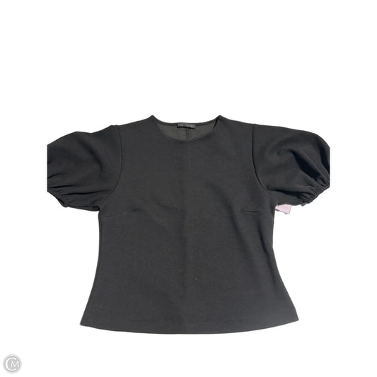 Top Short Sleeve By Zara In Black, Size: S