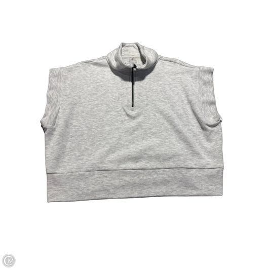 Top Short Sleeve By Danskin In Grey, Size: L