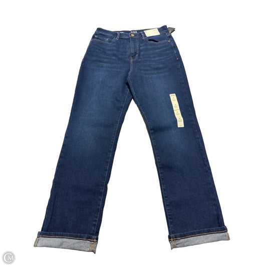 Jeans Straight By Ana In Blue, Size: 12
