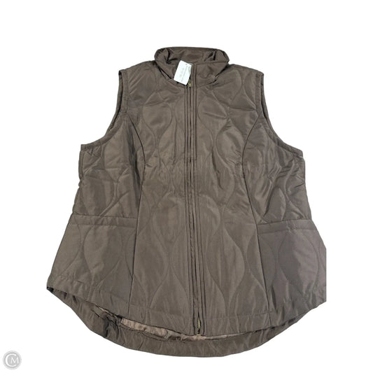 Vest Puffer & Quilted By Christopher And Banks In Brown, Size: M