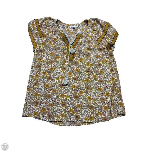 Top Short Sleeve By Dr2 In Yellow, Size: M