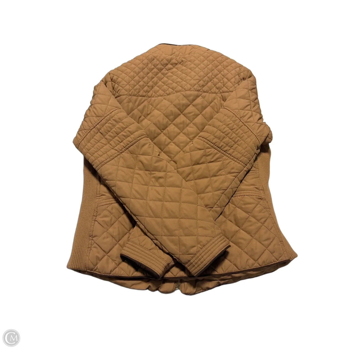 Jacket Puffer & Quilted By Love Tree In Tan, Size: M