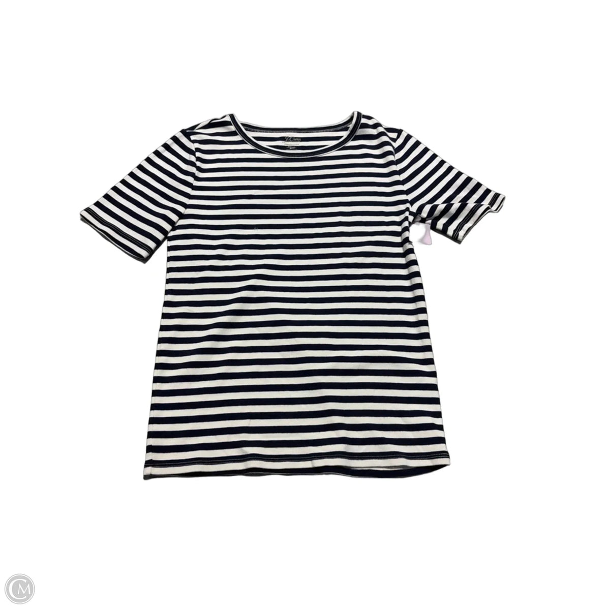 Top Short Sleeve By J. Crew In Striped Pattern, Size: M