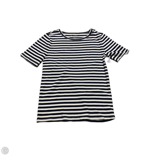 Top Short Sleeve By J. Crew In Striped Pattern, Size: M