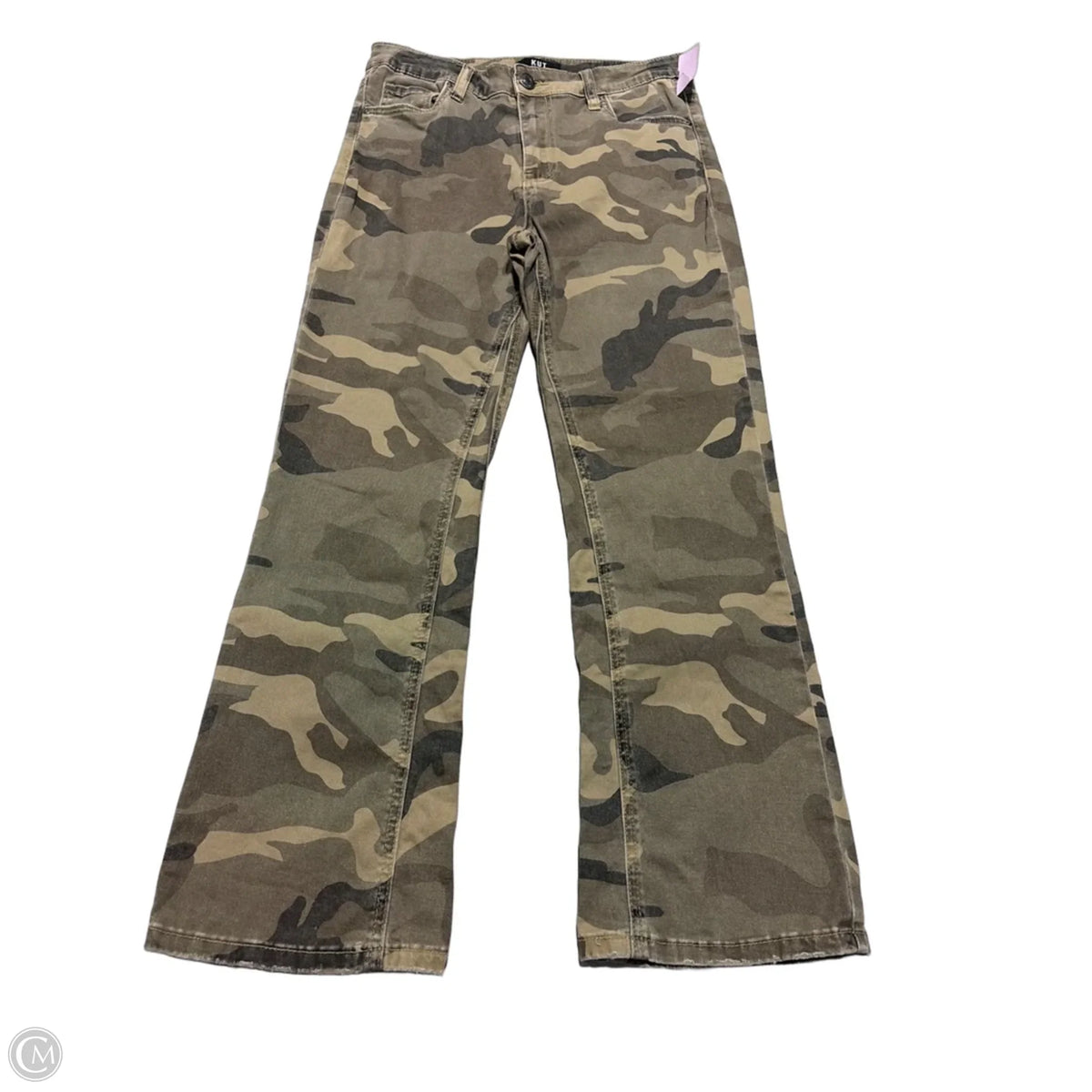 Jeans Flared By Kut In Camouflage Print, Size: 4