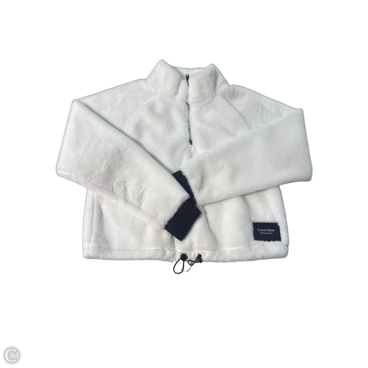 Sweater By Calvin Klein In White, Size: M