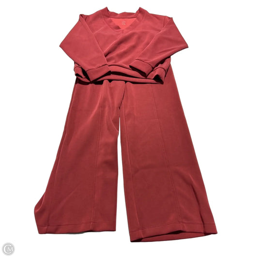 Top 2pc Long Sleeve By A New Day In Red, Size: S