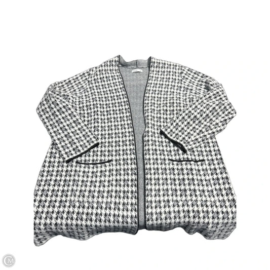 Cardigan By Nine West In Black & White, Size: 2x