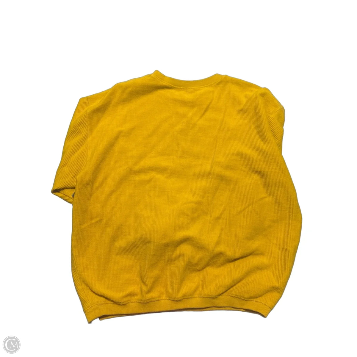 Top Long Sleeve By Cmc In Yellow, Size: M