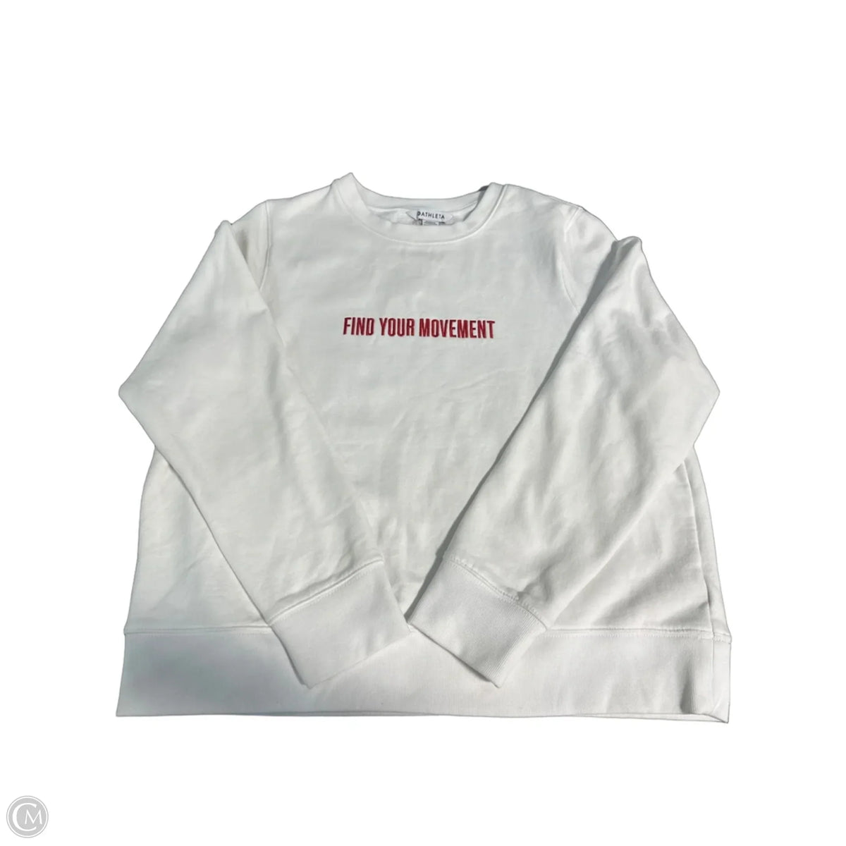 Sweatshirt Crewneck By Athleta In White, Size: L