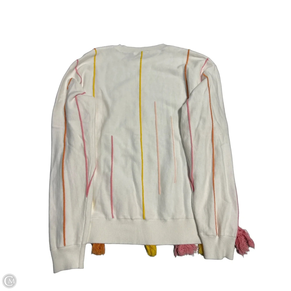 Top Long Sleeve By Cmc In White, Size: M