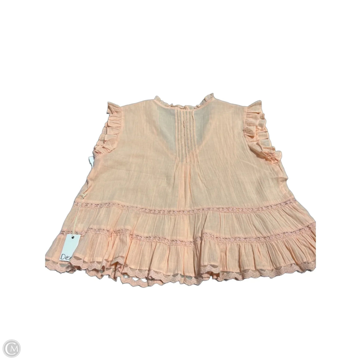 Top Short Sleeve By Dex In Orange, Size: L