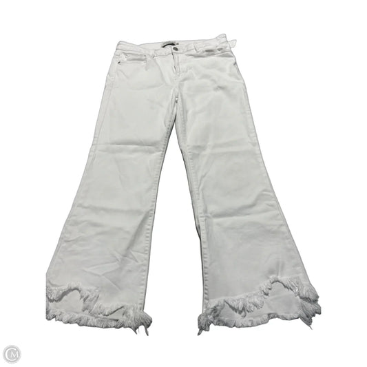 Jeans Flared By Hidden In White, Size: 12