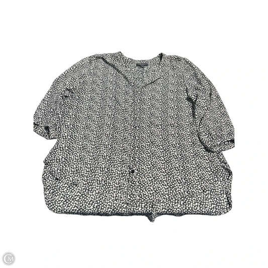 Top Long Sleeve By Grace In Floral Print, Size: 1x