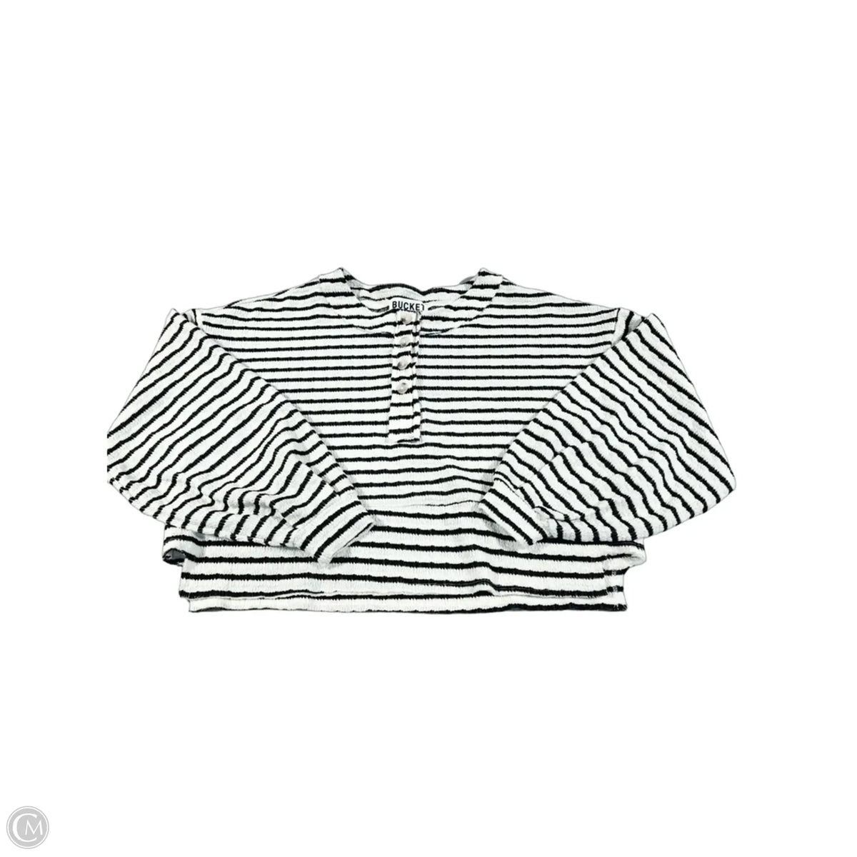 Top Long Sleeve By Bucketlist In Striped Pattern, Size: S