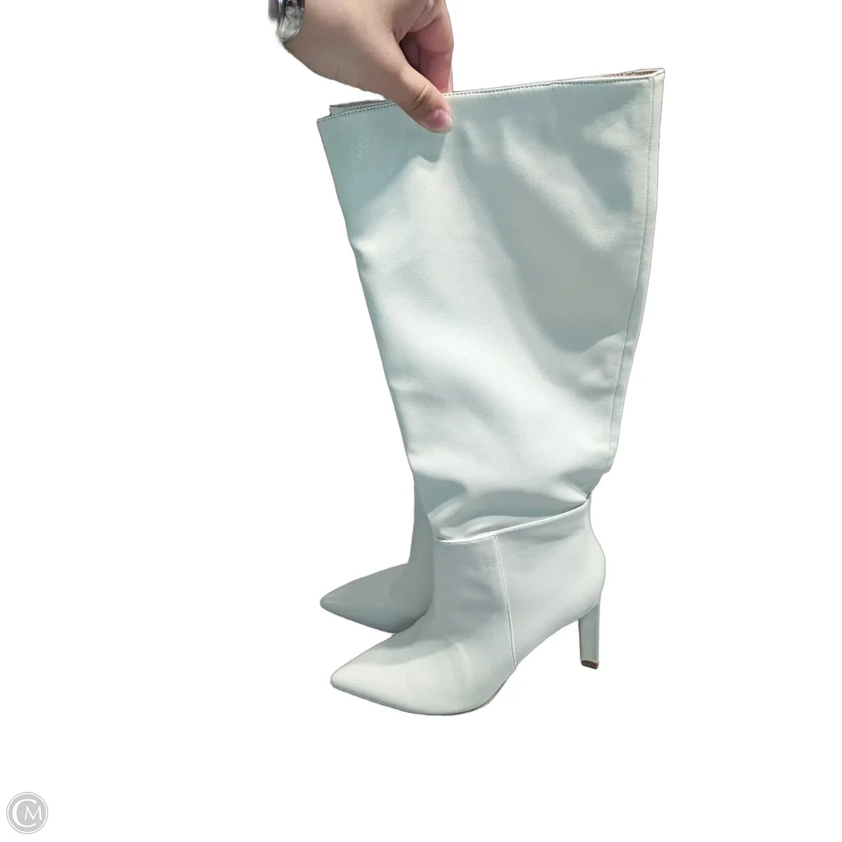 Boots Knee Heels By Lulus In Beige, Size: 9