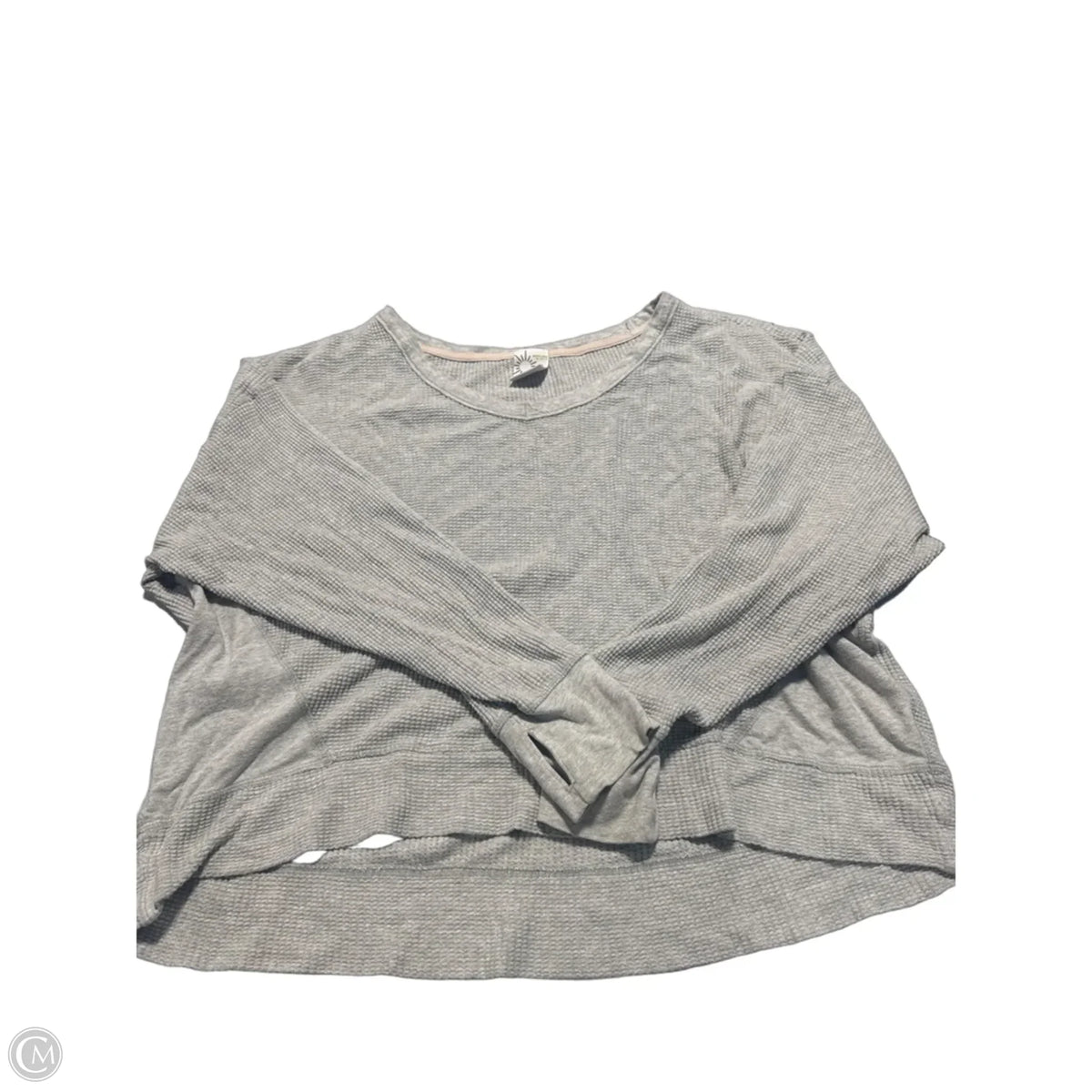 Top Long Sleeve By Aerie In Grey, Size: M