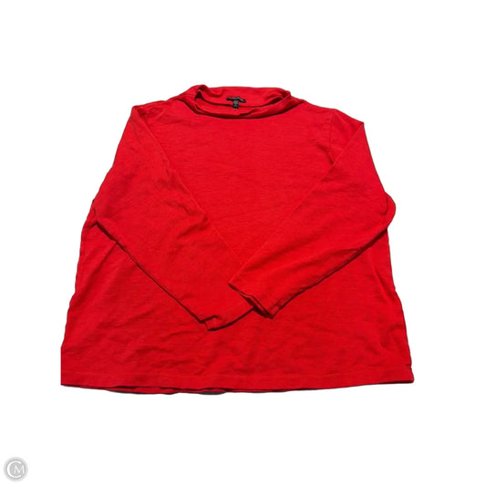 Top Long Sleeve By Eileen Fisher In Red, Size: 1x
