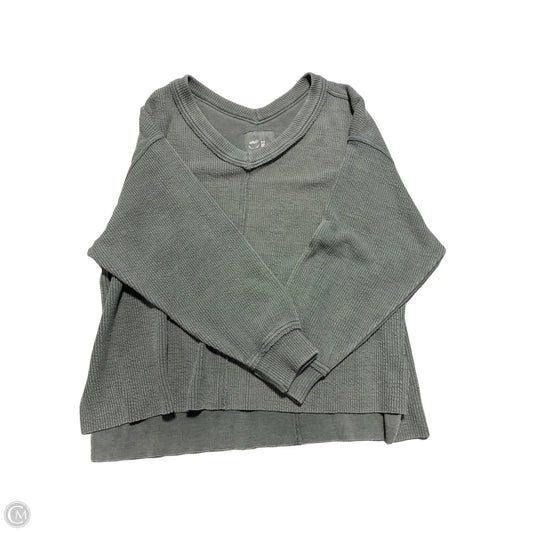 Top Long Sleeve By Aerie In Green, Size: M