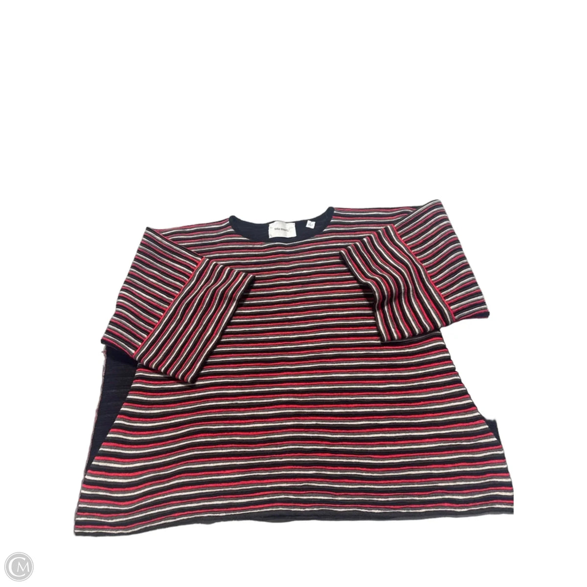 Top Short Sleeve By Cmc In Striped Pattern, Size: M