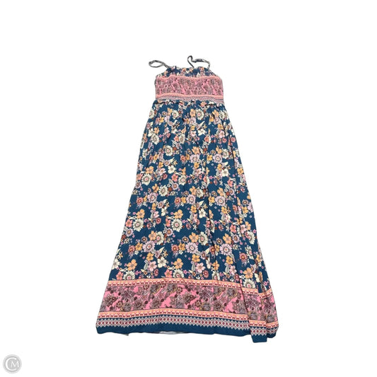 Dress Casual Maxi By Cupshe In Blue & Pink, Size: S