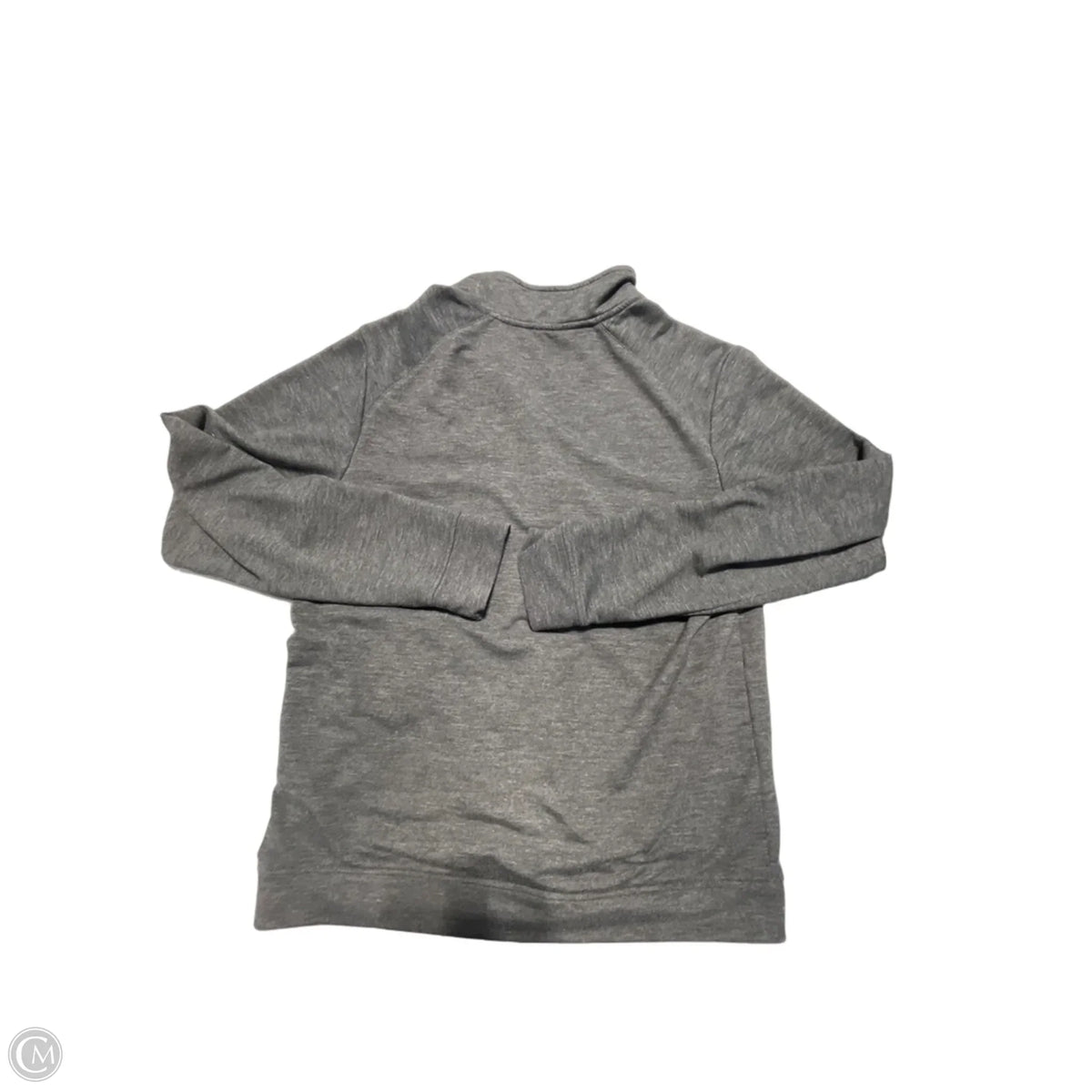 Athletic Top Long Sleeve Collar By Cmc In Grey, Size: S